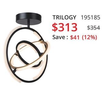 Multi Luminaire Trilogy ceiling light offer