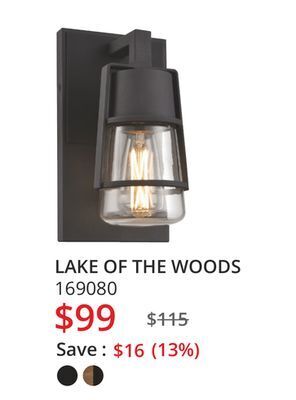Multi Luminaire Lake of the woods offer
