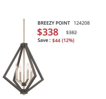 Multi Luminaire Breezy point chandelier offer