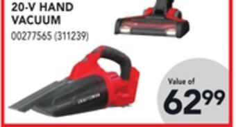 RONA Craftsman 20-v hand vacuum offer