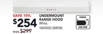 RONA Undermount range hood offer