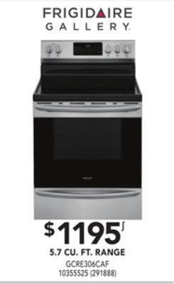 RONA Frigidaire gallery 5.7 cu. ft. range offer