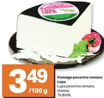 L'Intermarché Fromage pecorino romano, 15,83/lb offer