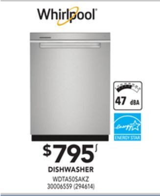 RONA Whirlpool dishwasher offer