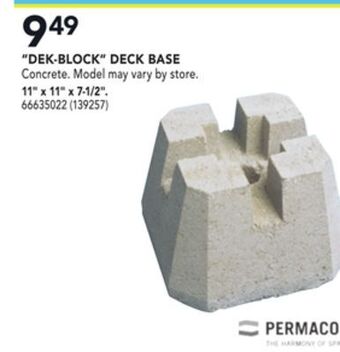 RONA Dek-block deck base, 11 x 11 x 7-1/2 offer