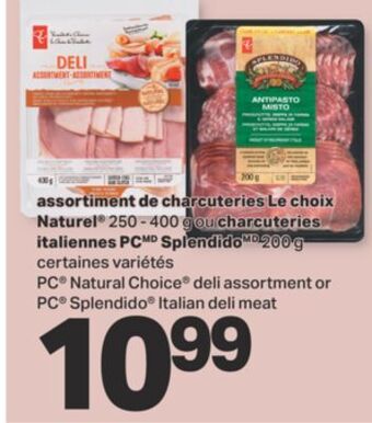 L'Intermarché Assortiment de charcuteries le choix naturel 250 - 400 g ou charcuteries italiennes splendido 200 g offer