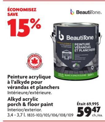 Home Hardware Alkyd acrylic porch & floor paint offer