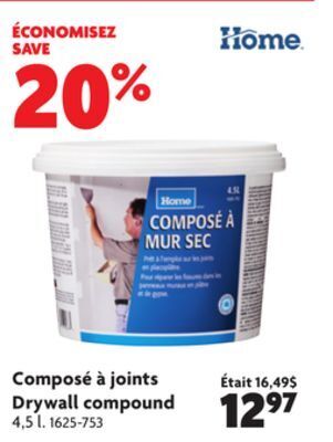 Home Hardware Drywall compound offer