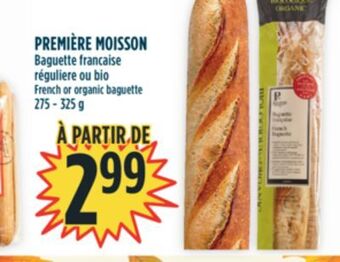 Marché Adonis Première moisson baguette francaise réguliere ou bio offer
