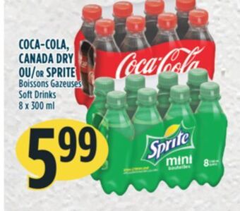 Marché Adonis Coca-cola, canada dry ou sprite boissons gazeuses offer
