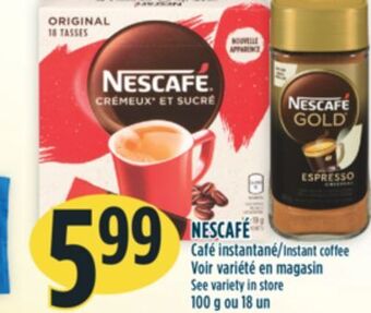 Marché Adonis Nescafé café instantané offer