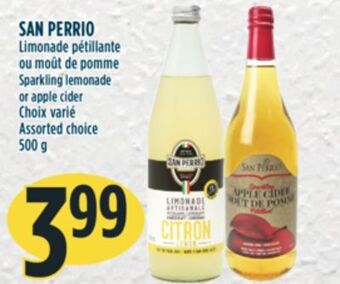Marché Adonis San perrio limonade pétillante ou moût de pomme offer