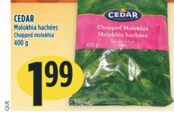 Marché Adonis Cedar molokhia hachées offer
