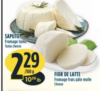 Marché Adonis Saputo fromage tuma offer