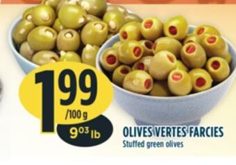 Marché Adonis Olives vertes farcies offer