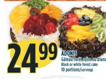 Marché Adonis Adonis gâteau forêt noire ou blanc offer