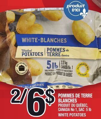 Marche Ami Pommes de terre blanches | white potatoes offer