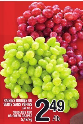 Marche Ami Raisins rouges ou verts sans pépins offer