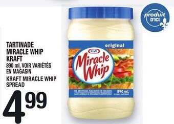 Marche Ami Tartinade miracle whip kraft | kraft miracle whip spread offer
