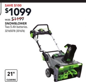 Réno Dépôt Ego snowblower offer