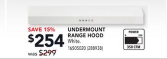 Réno Dépôt Mistral undermount range hood offer
