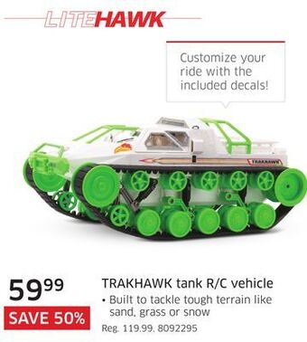 The Source Trakhawk tank r/c vehicle offer