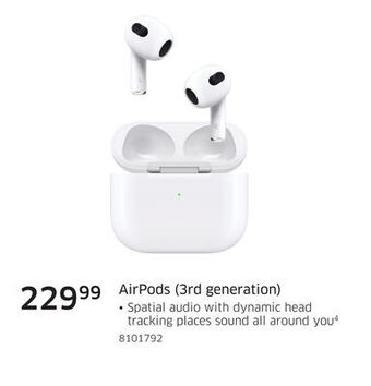 The Source Apple airpods (3rd generation) offer