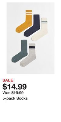 H&M 5-pack socks offer