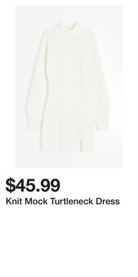 H&M Knit mock turtleneck dress offer