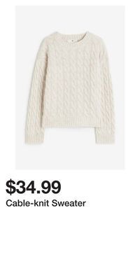 H&M Cable-knit sweater offer