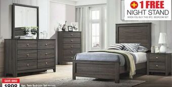 Bad Boy Superstore 6pc. twin bedroom set offer
