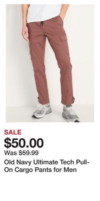Old Navy Old navy ultimate tech pull-on cargo pants for men offer