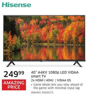 The Source Hisense 40 a4kv 1080p led vidaa smart tv offer