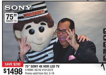 Bad Boy Superstore Sony 4k hdr led tv offer