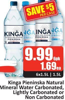 Starsky Kinga pieninska natural mineral water carbonated, lightly carbonated or non carbonated offer