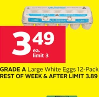 Rexall Grade a large white eggs 12-pack offer