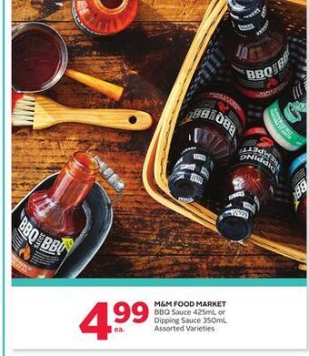 Rexall M & m food market bbq sauce 425ml or dipping sauce 350ml offer