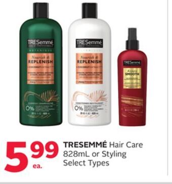 Rexall Tresemmé hair care 828ml or styling offer