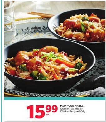 Rexall M & m food market chicken pad thai or chicken teriyaki offer