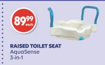 Wellwise by Shoppers Raised toilet seat aquasense 3-in-1 offer