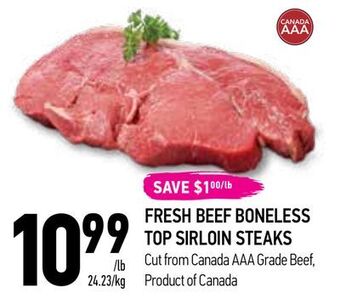 Coppa's Fresh Market Fresh beef boneless top sirloin steaks offer