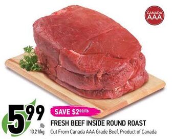 Coppa's Fresh Market Fresh beef inside round roast offer