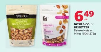 Rexall Nosh & co. or be better deluxe nuts or mixes offer