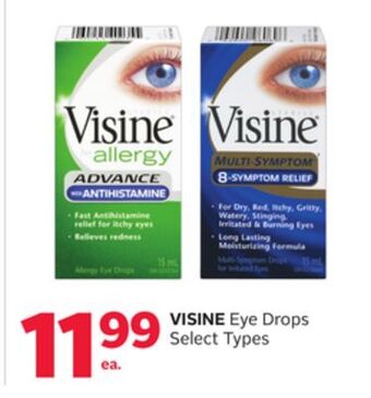 Rexall Visine eye drops offer