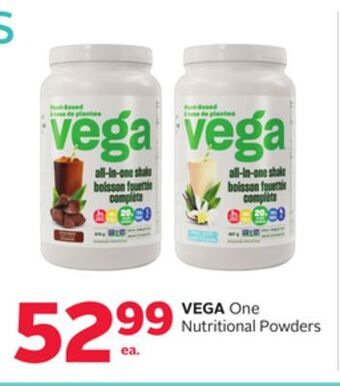 Rexall Vega one nutritional powders offer