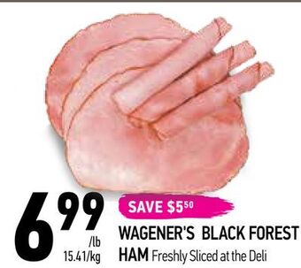 Coppa's Fresh Market Wagener's black forest ham offer