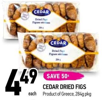 Coppa's Fresh Market Cedar dried figs offer