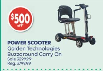 Wellwise by Shoppers Power scooter golden technologies buzzaround carry on offer