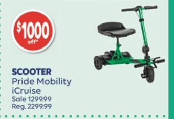 Wellwise by Shoppers Scooter pride mobility icruise offer