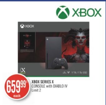 Shoppers Drug Mart Xbox series x console with diablo iv offer